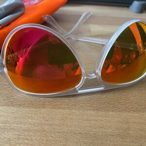 Ray-Ban 4125 Cats 5000 Matte Transparent Aviator